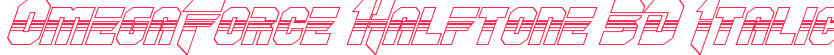 OmegaForce Halftone 3D Italic